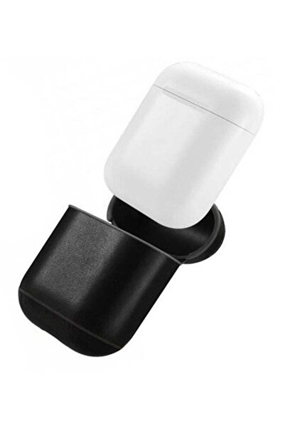 Generic حقيبة حمل واقية لسماعات Apple AirPods باللون الأسود