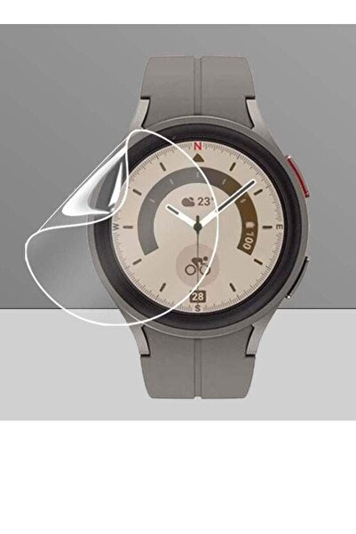 Generic واقي شاشة شفاف من الهيدروجيل لساعة جالكسي واتش 5 مقاس 44 مم