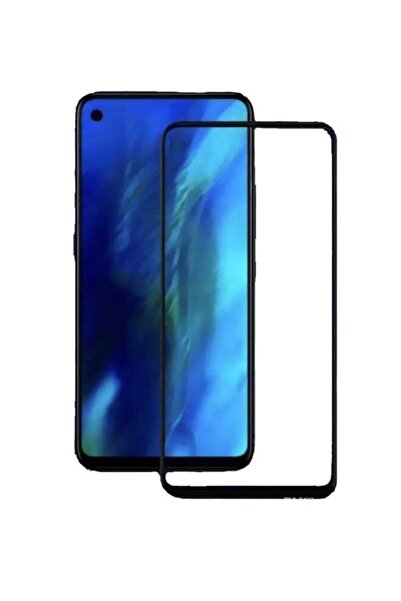 Generic واقي زجاجي مقوى لهاتف هواوي نوفا 4 بإطار أسود شفاف/أسود