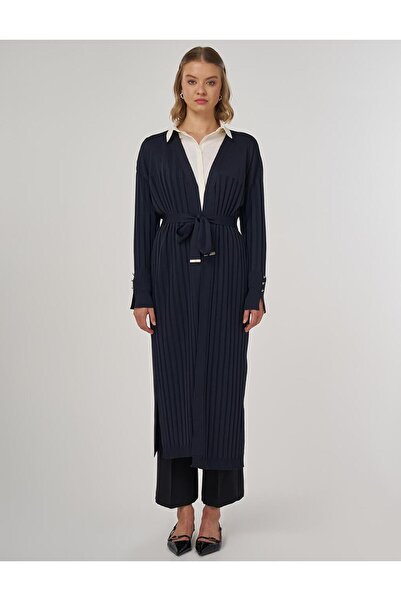 Kayra Ζακέτα με ζώνη σε μπλε ναυτικό