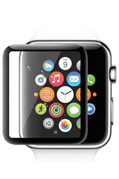 Generic 3D Full Cover Tempered Glass for Apple Watch Series 4 40mm Glass Screen Protector Clear/Black