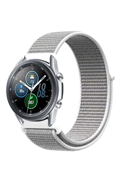 Perfii Replacement Band For Samsung Galaxy Watch3 45mm Seashell Silver