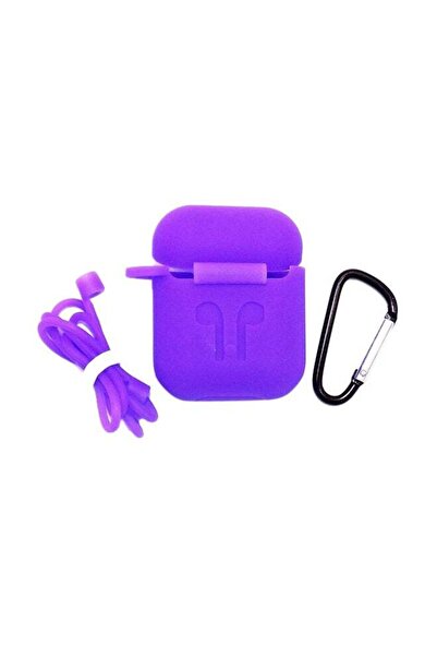 Generic غطاء حماية لسماعات ابل ايربودز - بنفسجي