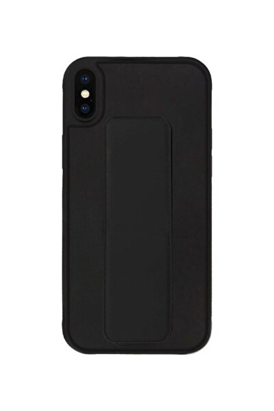 Margoun غطاء حماية مع حامل للإصبع لهاتف Apple iPhone XS Max أسود