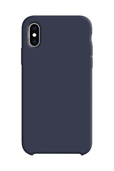Generic غطاء سيليكون لجهاز ابل ايفون اكس - أزرق داكن