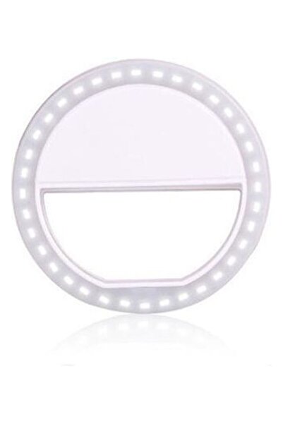Generic حلقة إضاءة سيلفي 36 ليد لهواتف آيفون/أندرويد الذكية، لون أبيض