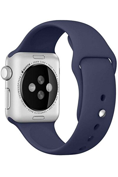 Generic سوار بديل لساعة أبل 44 مم أزرق داكن