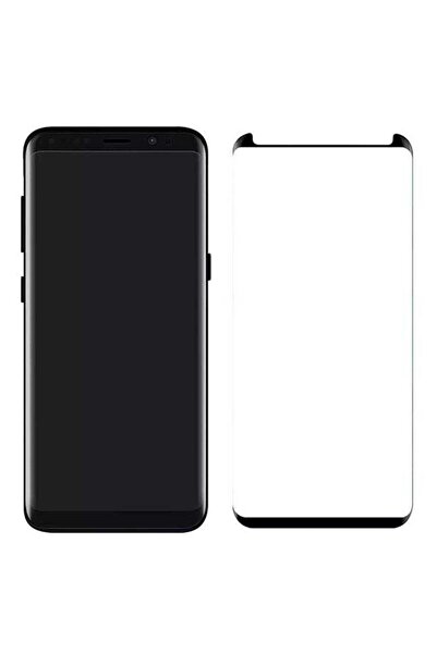 Generic واقي شاشة زجاجي ثلاثي الأبعاد لهاتف سامسونج جالاكسي S9 بلس أسود