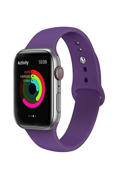 Generic Colourful Silicone Band For Apple Watch 44mm Purple