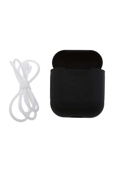 Generic غطاء حماية لسماعات ابل ايربودز - لون أسود