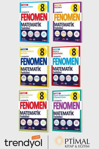 Fenomen Yayıncılık 8. Sınıf Matematik Fasikül Seti (1-2-3-4-5-6. Sayılar)