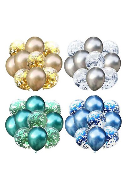 sharpdo 10-Piece Latex Birthday Party Decorative Colorful Balloons Set Multicolour 20cm