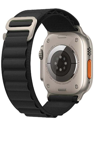 Generic The new Apple Watch band made of strong nylon supports 49 sizes black