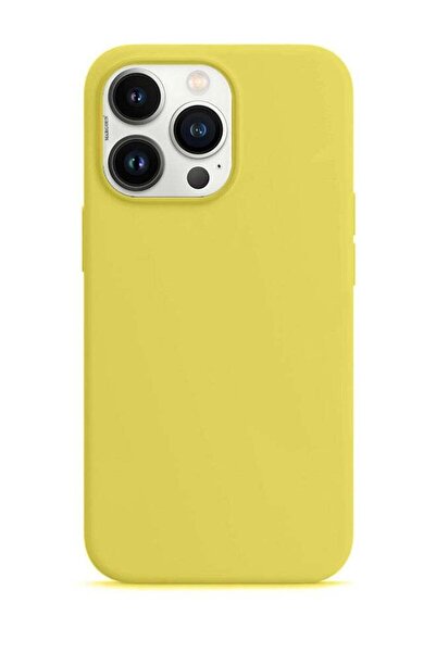 Margoun غطاء سيليكون لجهاز iPhone 13 Pro مقاس 6.1 بوصة أصفر