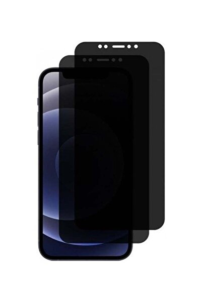 Generic 2-Piece Privacy Screen Protector For iPhone 11 black