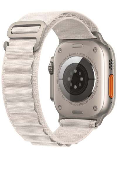 Generic New strong nylon Apple Watch band supports size 44 Matte white color