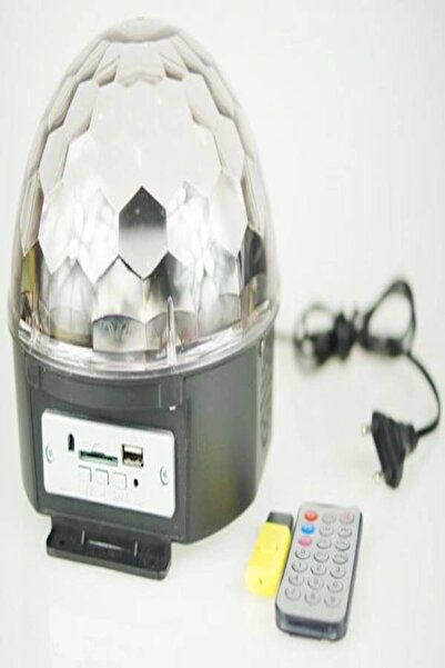 Generic Portable Multimedia Speaker With DJ Lights Black