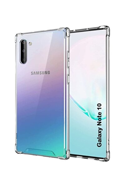 Margoun جراب Samsung Galaxy Note 10 شفاف ناعم من مادة TPU PC ممتص للصدمات وسادة هوائية مصد زاوية مضاد للسقوط