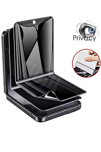 Generic قطعتان من ملصق شاشة هيدروجيل غير لامع لحماية الخصوصية لهاتف Galaxy Z ...