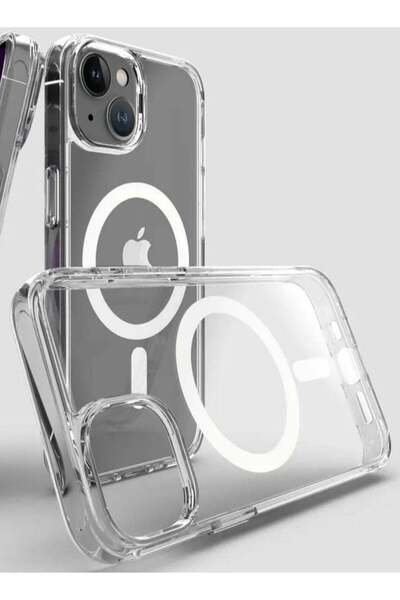 Generic Transparent cover that supports the MacSave wireless charging feature for iPhone 15 Plus