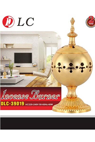 DLC مبخرة كهربائية بتصميم ذهبي كلاسيكي