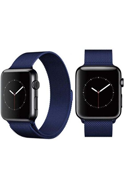 Generic سوار ساعة ابل ازرق