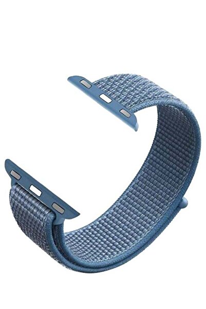 Genetic سوار ساعة ذكية مضفر للياقة البدنية مقاس 40 مم، أزرق كيب كود