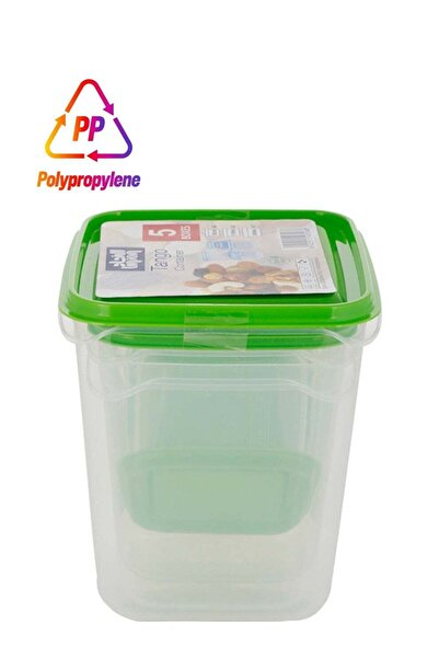 Union مجموعة حاويات تانجو من 5 قطع، شفافة/خضراء