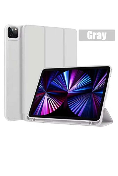 Generic iPad Pro 13 (2024) case with pen holder silver color