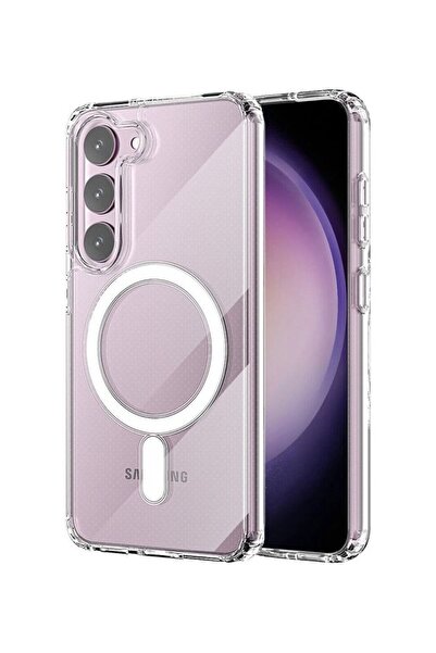 Margoun جراب مغناطيسي شفاف متوافق مع الشحن اللاسلكي MagSafe، غطاء شفاف رفيع ل...