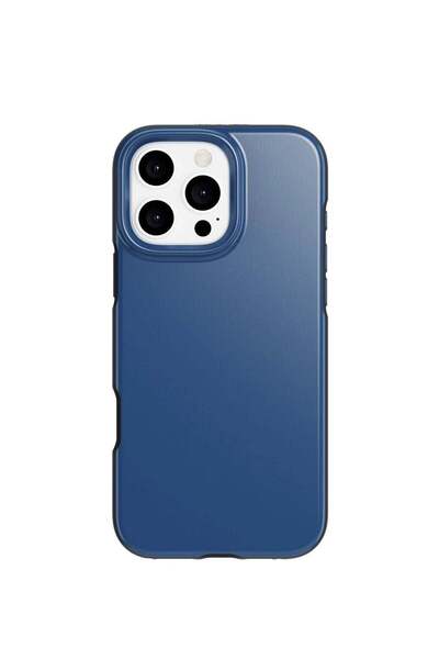 Generic غطاء خلفي مقاوم للصدمات باللون الأزرق الداكن متوافق مع iPhone 16 Pro Max