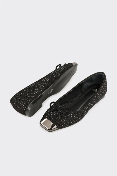 Elle Shoes Siyah Kadın Babet