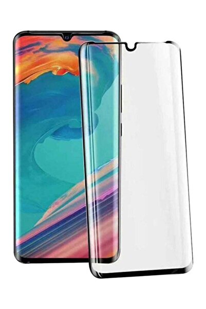 Generic واقي شاشة زجاجي مقوى بغطاء كامل لهاتف هواوي بي 30 برو (2019) أسود/شفاف