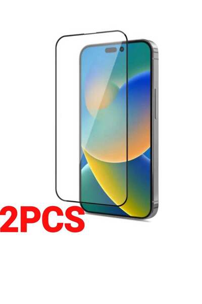 Generic 2 واقي شاشة من الزجاج المقوى لجهاز iPhone 15