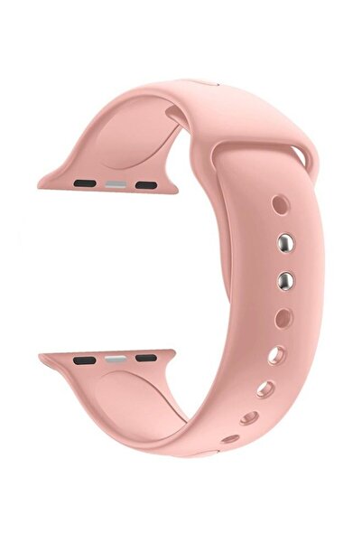 Generic Pink Rubber Silicone Replacement Band Compatible with Apple Watch Series 8/9, 42/44/45mm