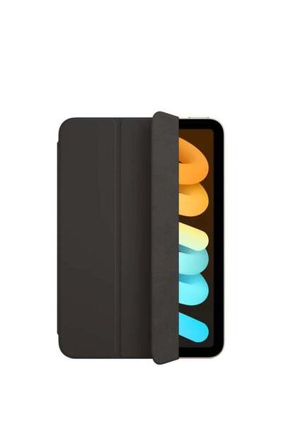 Generic Smart flip cover compatible with iPad Mini 7, black color