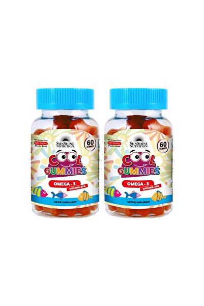 Sunshine Nutrition Cool Gummies Omega 3 (60pcs x 2) | Kids DHA & EPA Supplement
