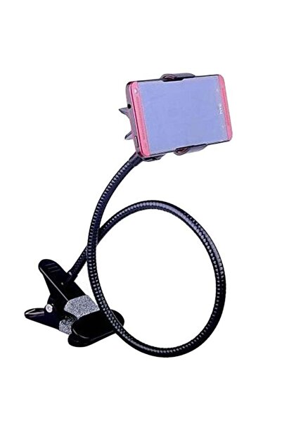 Generic حامل جوال Gooseneck باللون الأسود