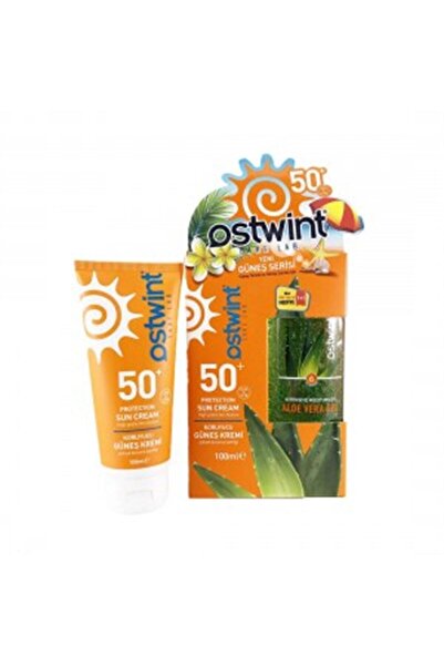 Ostwint Spf 50+ Güneş Kremi 100 ml E Vitaminli + Aloe Vera Jel 100 ml