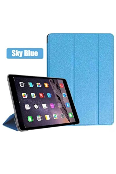 Generic Smart Flip Protective Case Cover Sky Blue Compatible with iPad Air 1/Air 2, 9.7 inch