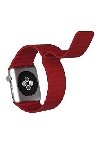 Elivebuyind Replacement Band With Screen Protector For Apple Watch Series 3/2/1 Red