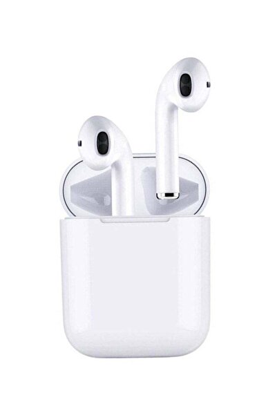 Generic سماعات أذن لاسلكية مع صندوق شحن باللون الأبيض