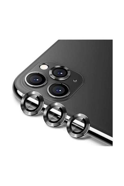 Intag واقي عدسة الكاميرا الزجاجي لهاتف iPhone 12 Pro/Pro Max أسود