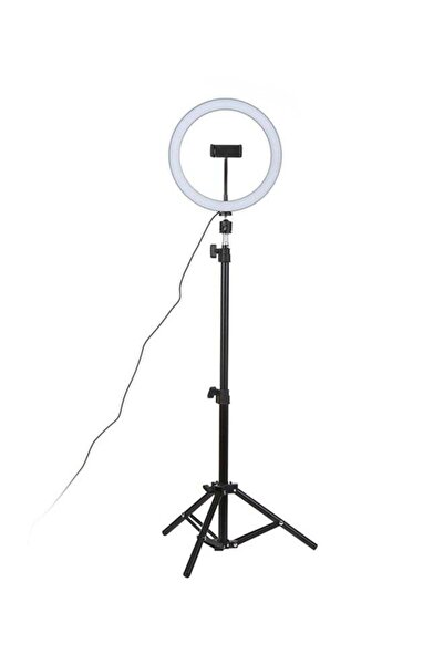 Generic مصباح كاميرا سيلفي LED مع حامل ثلاثي تلسكوبي متعدد الألوان