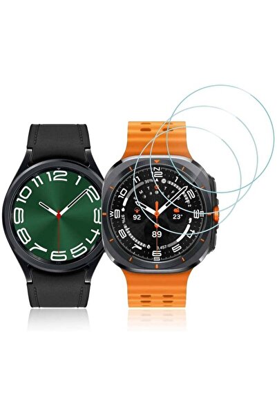 Generic ثلاث قطع من واقيات شاشة ساعة هيدروجيل شفافة متوافقة مع ساعة Galaxy Wa...