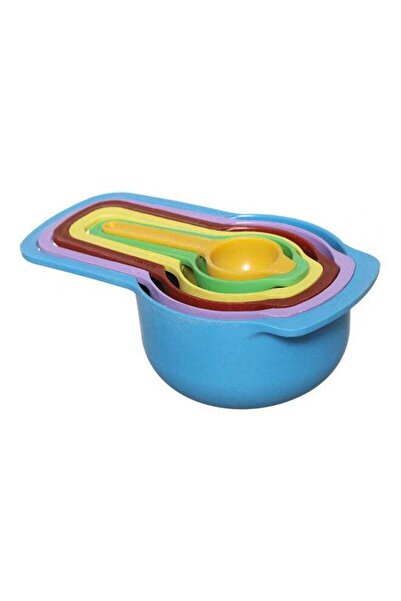 Generic طقم ملاعق قياس بلاستيكية، 6 قطع متعددة الألوان