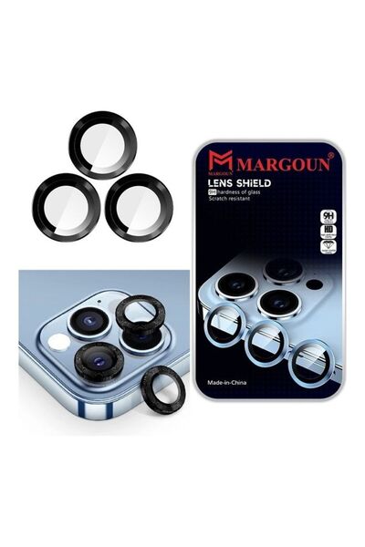 Margoun iPhone 14 Pro Max Camera Lens Shield Protector 9H Tempered Glass Scratch Resistant HD Lens S