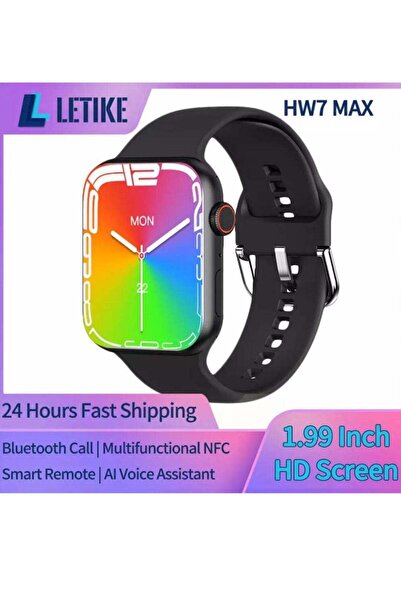 Generic hw7max smart watch black color