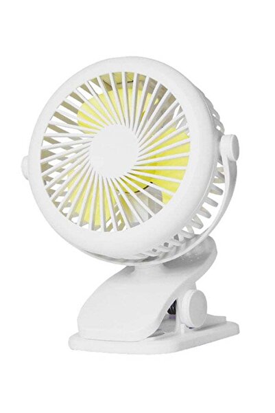 Generic مروحة مكتب صغيرة بمشبك USB lcb190501115 بيضاء