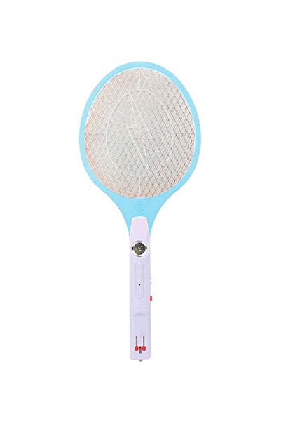 Generic مضرب البعوض الكهربائي أزرق/أبيض